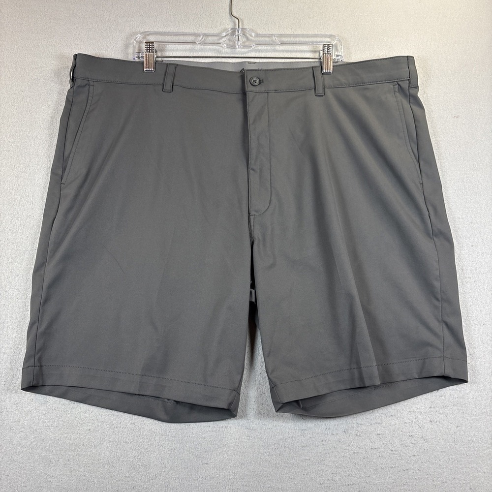 Ben Hogan Mens Golf Shorts Dark Gray Performance Stretch Flat Front Size 46